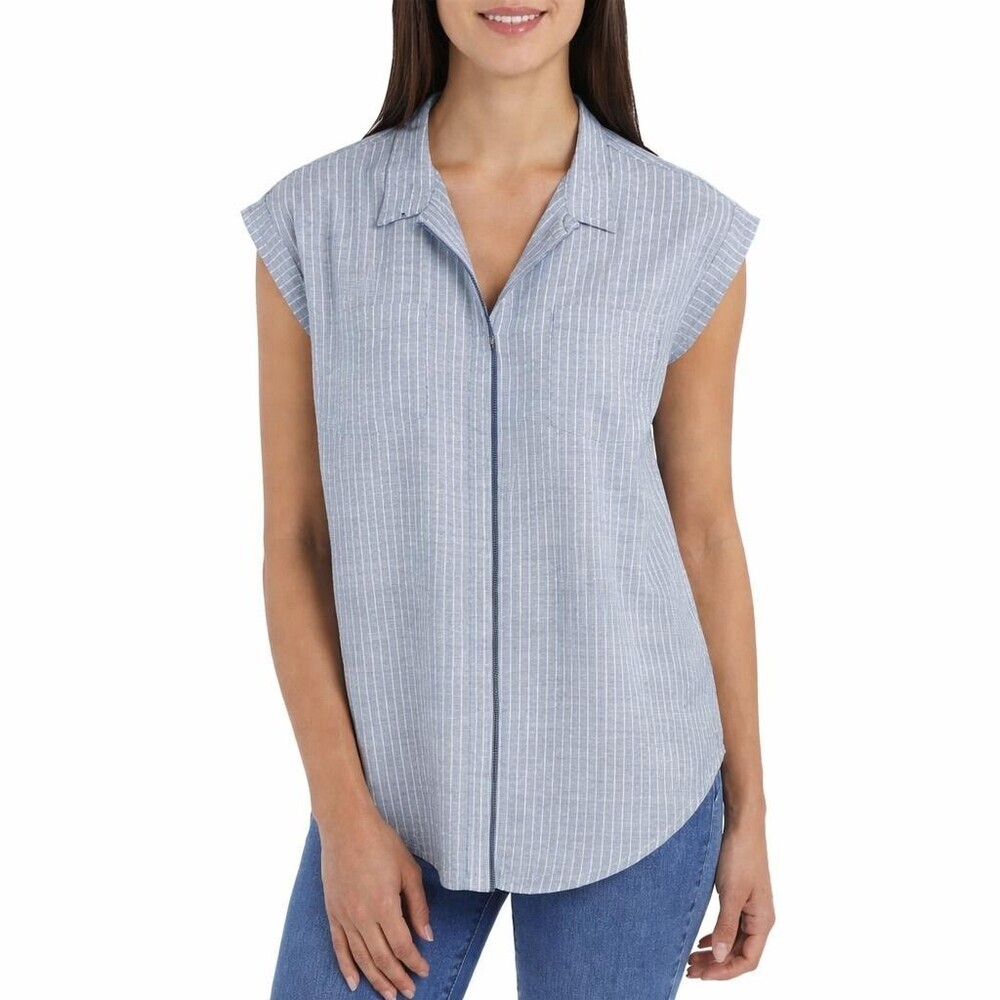Jachs Girlfriend Women's S Blouse Green Rayon H0823